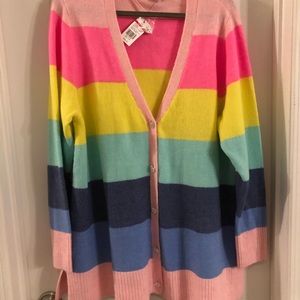 Crown and Ivy Rainbow Cardigan